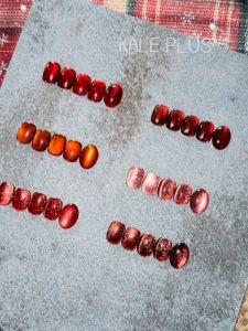 kale plus แบรนด์ยาทาเล็บ เซ็ตสีแดงเทรนด์ฮิตปี 2025💅สีลูกแก้วแองโกลา AKLMY-8ml สีลูกแก้วสีเจล เนื้อแน่นดึงง่าย พร้อมส่งในไทย