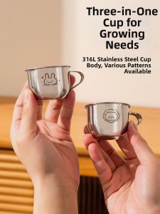 TREEJACK | Food Grade 316L Stainless Steel Child Cup Anti-drop