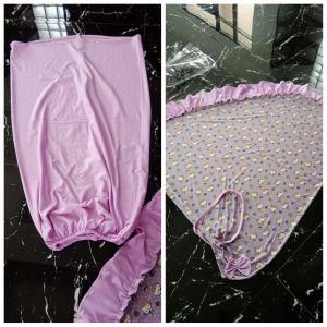 mukena anak karakter kittypolos renda tiletwo tone untuk usia 3-5th