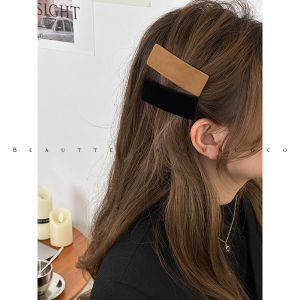 Elegant Velvet Hair Clip Simple Practical Side Bangs Hair Clip Premium Quality Hair Accessories for Women Fresh Outlined