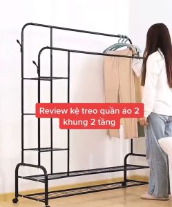 [ BAO GIÁ SỈ Lazada ] Kệ Treo Quần Ao  Giá Treo Quần Áo 1 Tầng 4 Ngăn Đa Dạng Mẫu Mã Kích Thước Màu Sắc