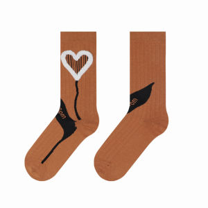 DAMAHOOV Mùa Thu Đông Mới Ngọt Ngào Trái Tim Thời Trang Cotton Cao Đến Giữa Bắp Chân Cho Nữ Thời Trang Thường Ngày