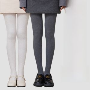 miiow | High Waist Womens Leggings Autumn Winter Warm Full Foot Tight Fit Cotton Blend Polyester Spandex Grey Color For Indoor Outdoor Wear