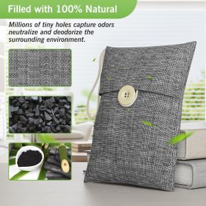 Charcoal Bags Odor Absorber Activated Bamboo Charcoal Air Purifying Bag for Home Odor Eliminator Car Air Freshener