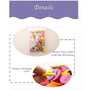 300PCS Soft Foam 10-Value Decimal Whole Number Discs Set Counting Chips Kids Math Counters