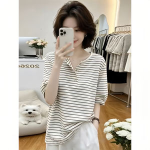 Shalldoer | Áo Thun Ôm Body Phong Cách Retro Pháp