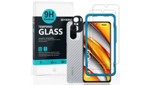 Ibywind Poco F3/Redmi K40 2PCS Pack Tempered Glass Screen Protector With Easy Install Kit
