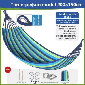 QIZHOU | Adult Thick Canvas Anti-Rolling Hammock