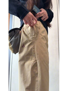 Khaki Workwear Pants Mens Slim Fit Windproof Waterproof Outdoor Mountain Climbing Trousers Fashionable Casual Pants