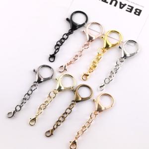 หัวม้ากันน้ำโลหะขนาดใหญ่ โซ่ 4 ส่วน หัวเข็มขัดกุญแจ DIY ทำมือ จี้กระเป๋า รถ โซ่เชื่อมต่อ เครื่องประดับ อุปกรณ์ DIY