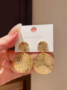 Exaggerated Geometric Large Earrings Luxury Feelings Metal Style Womens Unique Personality Design Dangle Earrings Fashion Jewelry