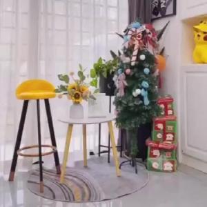 Modern Comfortable Bar Stool With Back Support Soft Seat