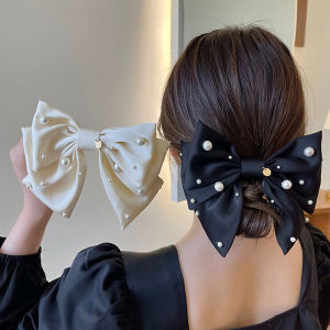 กิ๊บติดผมรูปโบว์สำหรับผู้หญิง MODE Korea หวีเสียบผมไข่มูกปิ่นปักผมหรูหราเครื่องประดับผมสำหรับเด็กผู้หญิง