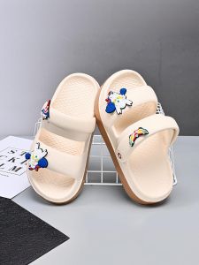 Boys Cartoon Clog Shoes Childrens Outdoor Sandals Anti-Slip Beach Slippers Breathable Comfortable EVA Flat Heel Summer Footwear