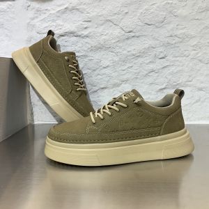 Retro Unlaced Casual Mens Shoes Thick Bottom Casual Board Shoes Fashionable All-Match Leisure Sneakers for Students