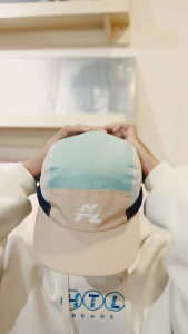 Heads - 5 Panel Cap Sport Blue | Topi Kasual Parasut Pria/Wanita