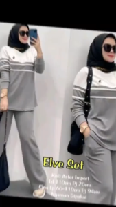 Setelan Wanita Terbaru Setelan Elve Apolo Set One Set Wanita Kekinian Setelan Jumbo