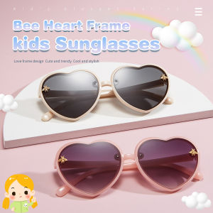 OQ BOGA 5 Màu Trái Tim Dễ Thương Khung Bướm Kính Mát Trẻ Em Trẻ Em Ngoài Trời Chống Tia UV Bảo Vệ Mắt Kính Mắt