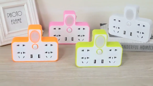 Ổ cắm điện 2 cổng USB có đèn ngủ