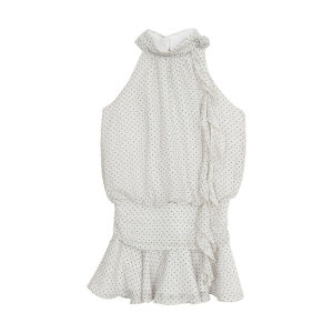 Weekend hub | Halter Sleeveless Polka Dot Summer Dress