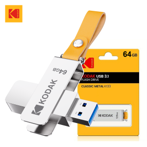 Kodak | Original KODAK USB 3.1 Flash Drive 64GB 128GB 256GB High Speed Memory USB Stick Pen Drive Metal Leather Band Pendrive for PC