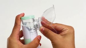 Medical Silent Mesh Nebulizer Handheld Asthma Inhaler Atomizer Adult Children Health Care Mini Portable Humidifier Nebulizer for Sore Throat & Cold & Cough & Rhinitis & Bronchitis Atomizer
