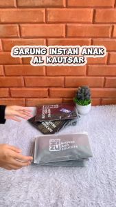 Sarung Tenun Anak Muslim Instan Al-Kautsar Motif Etnik by Little Zizu