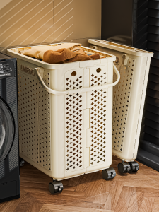 Large Capacity Laundry Hamper Foldable Bathroom Clothes Storage Basket Dirty Clothes Basket Household Organizer