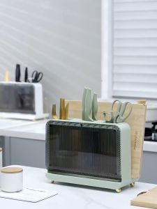 Kệ Đựng Dao Thớt LESS IS MORE Thế Hệ Mới 3in1 Kèm Ống Đựng Đũa Thìa Có Khay Hứng Nước Và Giá Để Thớt Tiện Dụng Dành Cho Nhà Bếp