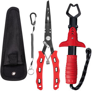 Functional Fishing Pliers Made of Stainless Steel Wire Cutters Hook Remover Anti-Rust Coating Multi Fishing Tools Tackle