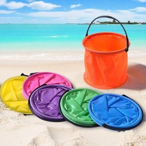 Versatile Foldable Bucket - Durable Portable for BeachTravel & Outdoor Adventures-Ideal for Camping Picnics Fishing & Hiking