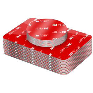 3M Strong Adhesive Double-Sided Tape High Viscosity Traceless Adhesive Patch Foam Sponge Tape Car Use Foam Stick to Wall High Temperature Resistant round Double-Sided Tape