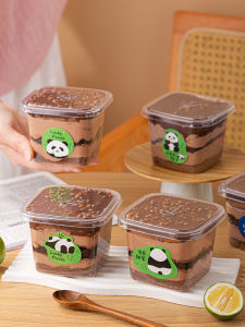 Square Mousse Box Disposable Cake to-Go Box Cup Fruit Box Multi-Layer Pastry Dessert Baking Box