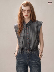 KBVVR | Slimming and Design-oriented Sleeveless Shirt