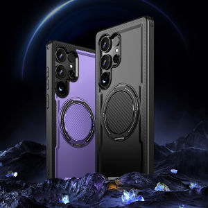 Compatible with MagSafe360 Rotating Ring HolderMagnetic Kickstand Hard PC Soft TPU Shockproof Phone Case for Samsung Galaxy S26 UltraS26+S25 EdgeS25 ultraS25 FES24 UltraS23 UltraA17A16A56A36A26A55A35A15
