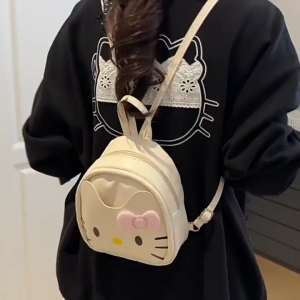 MOUSSON  กระเป๋าเป้สะพายหลังการ์ตูนน่ารักสำหรับผู้หญิงเหมาะสำหรับนักเรียนในชั้นเรียนและใช้ในชีวิตประจำวัน