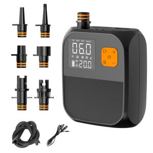 Máy Bơm Hơi Điện Cầm Tay Áp Suất Cao 25PSI Dùng Cho SUP Thuyền Kayak Ván Bay Cánh Diều - Phụ Kiện Trôi Nổi PVC 15cm