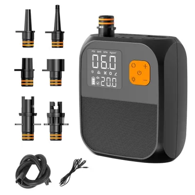 Bơm Điện Bơm Hơi SUP 25PSI Với Pin Sạc 8000mAh Cho Ván Lướt Sóng Bơm Hơi Lều Diều Thuyền Nệm Hơi