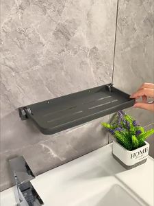 evesigar | Wall-mounted Foldable Multi-functional Bathroom Shelf