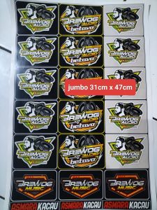 Stiker Sound brewog audio | Stiker 1 Lembar | Stiker Pack Ukuran 31cmx47cm Bahan Graftac