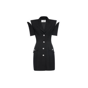Spring Lace-Up and Tailored Dress