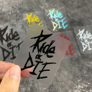 Ride or Die Road Bike Frame Stickers MTB Bicycle Top Tube Waterproof Cycling Handlebars Fork Vinyl Decals Motorcycle Accessories