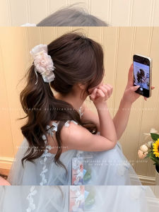 NING ZHOU | Pink Flower Bow Hair Clip