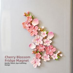 BAIMANG | 3D Pink Flower Design Magnetic Decor