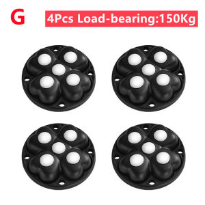 4Pcs Paste Universal Wheel No Noise Self Adhesive Universal Pulley Rotating Wheels for Trash Can Bottom Kitchen Appliances