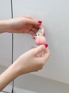 Pelekat Anti-Perlanggaran Punggung Tali Anti Langgar Pintu Kereta Crayon Shin-Chan Kartun Comel Pelekat Anti-Calar Cermin Spion