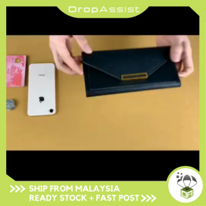 DROPASSIST 2149 Women Long Tri-fold Wallet PU Leather Clutch Card Holder Dompet Wanita Premium