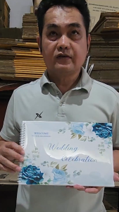 สมุดเซ็นอวยพรWedding celebration ขนาดA4(21x30cm) พร้อมส่ง ****แก้ไขข้อความทักแชทก่อนกดสั่งซื้อ***