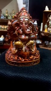Tượng thần voi Ganesha .bột đá cao 16cm