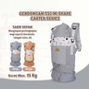 Mom’s Baby Gendongan Bayi SSC M-Shape Carter -airflow system SNI baby carrier